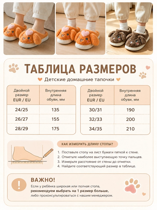Детские пушистые тапочки Cinnamoroll, милые домашние тапочки для малышей