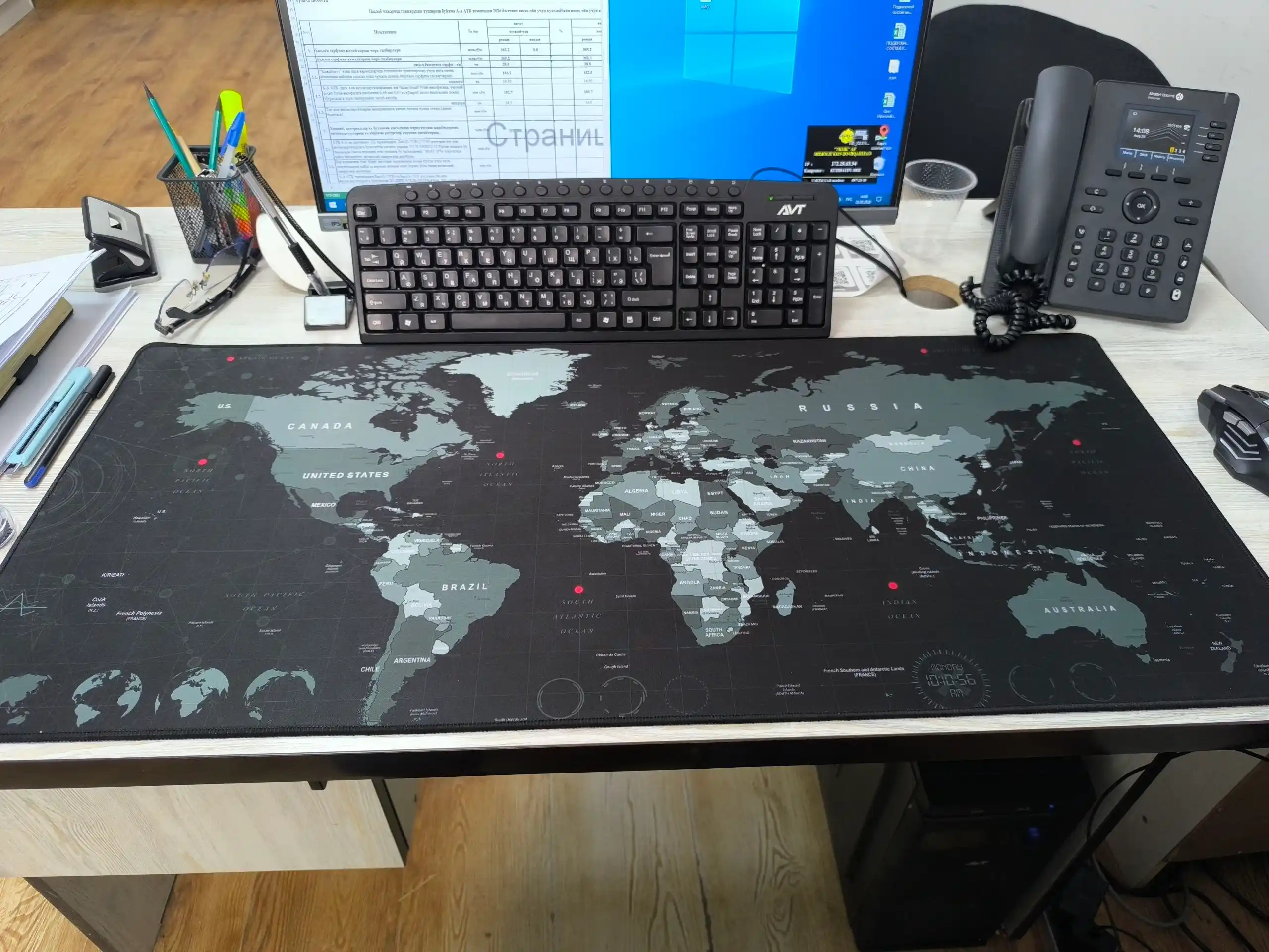 Игровой - офисный коврик для мыши, большой mouse pad, размер 90 × 40 × 3