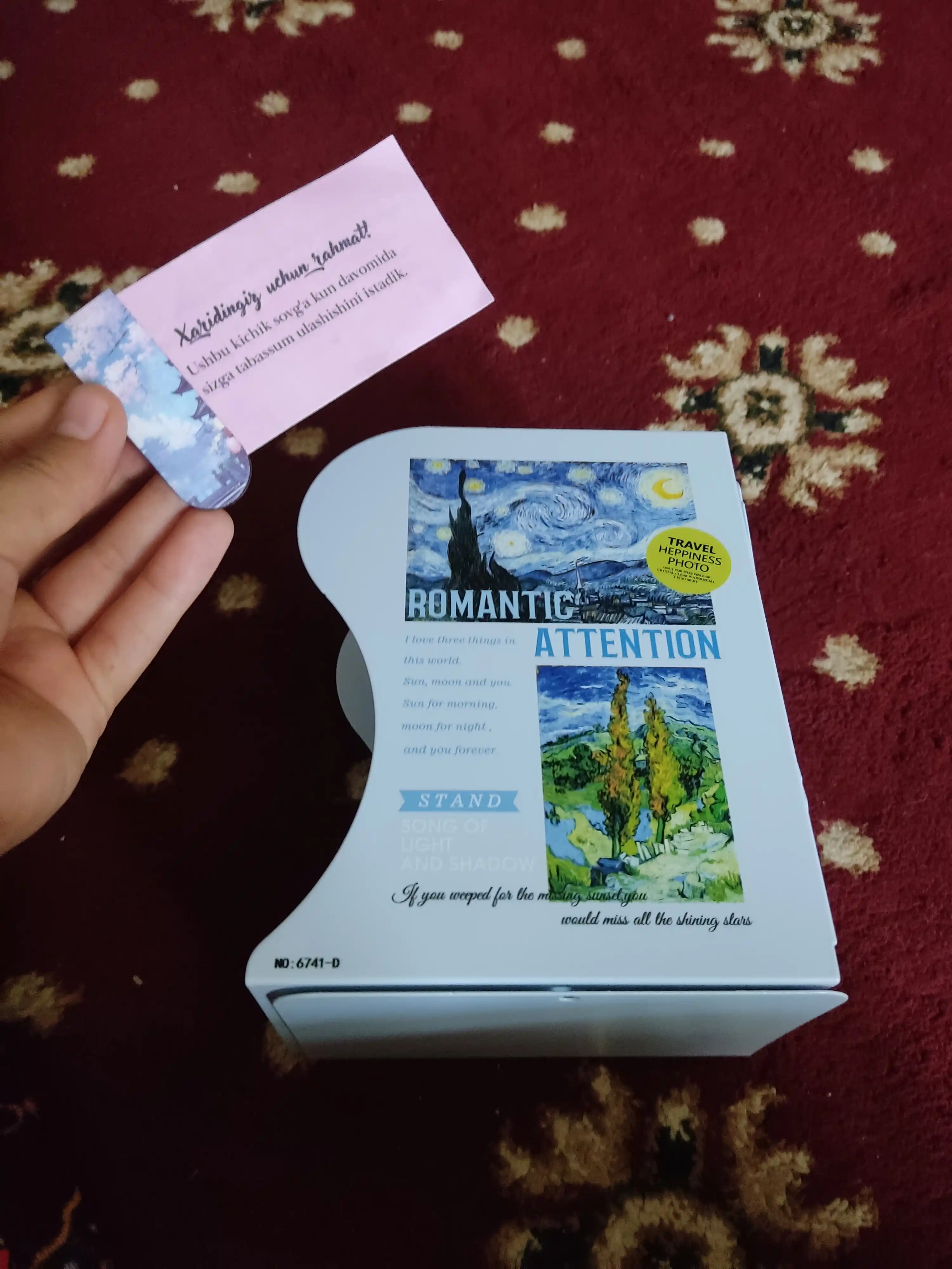 Kitoblar va daftarlar uchun organayzerli, stolga qo‘yiladigan, suriladigan kitob tagligi, 50 sm