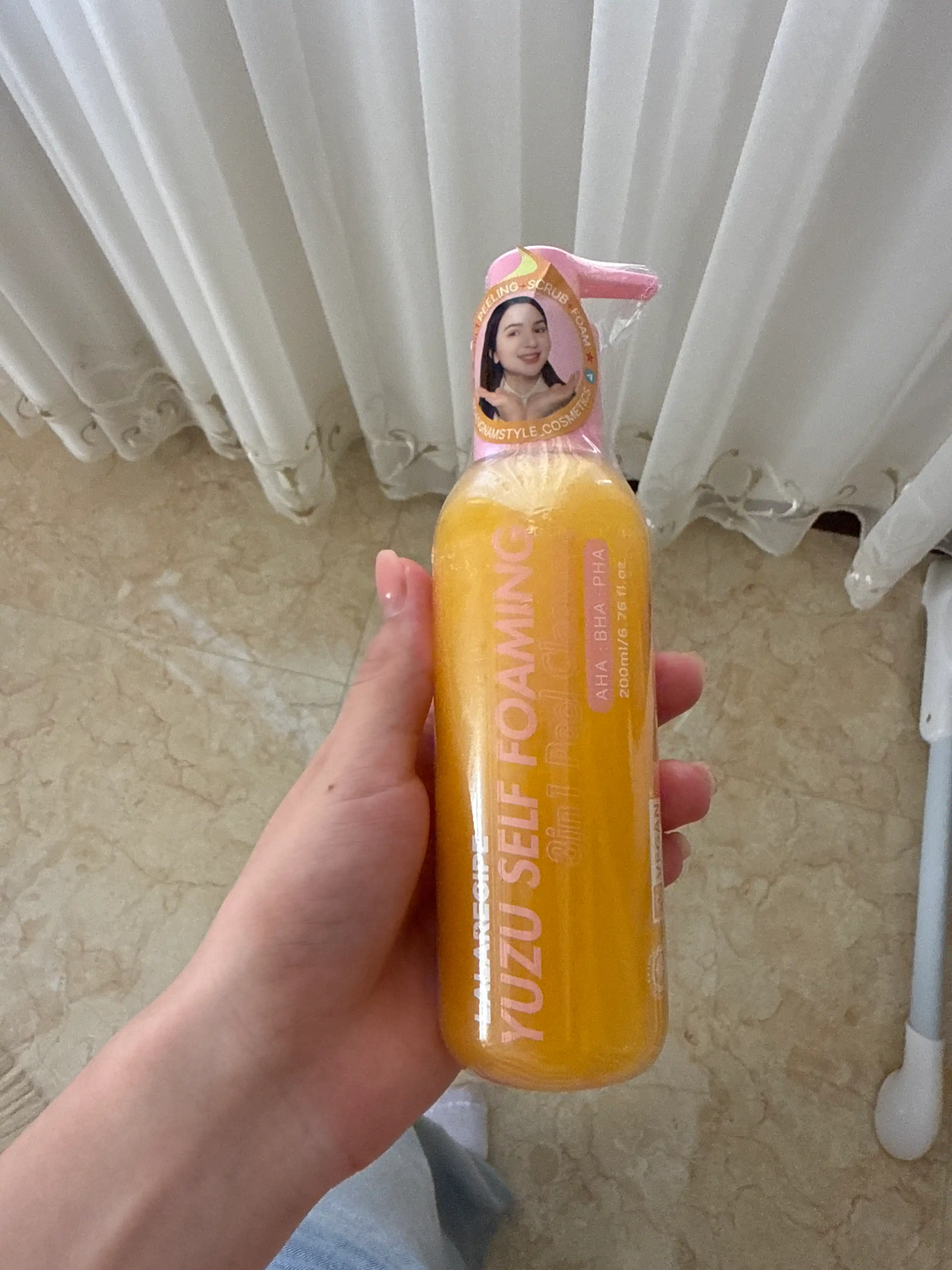 Пенка для умывания Lalarecipe Yuzu Self Foaming 3 in 1 peel cleanser