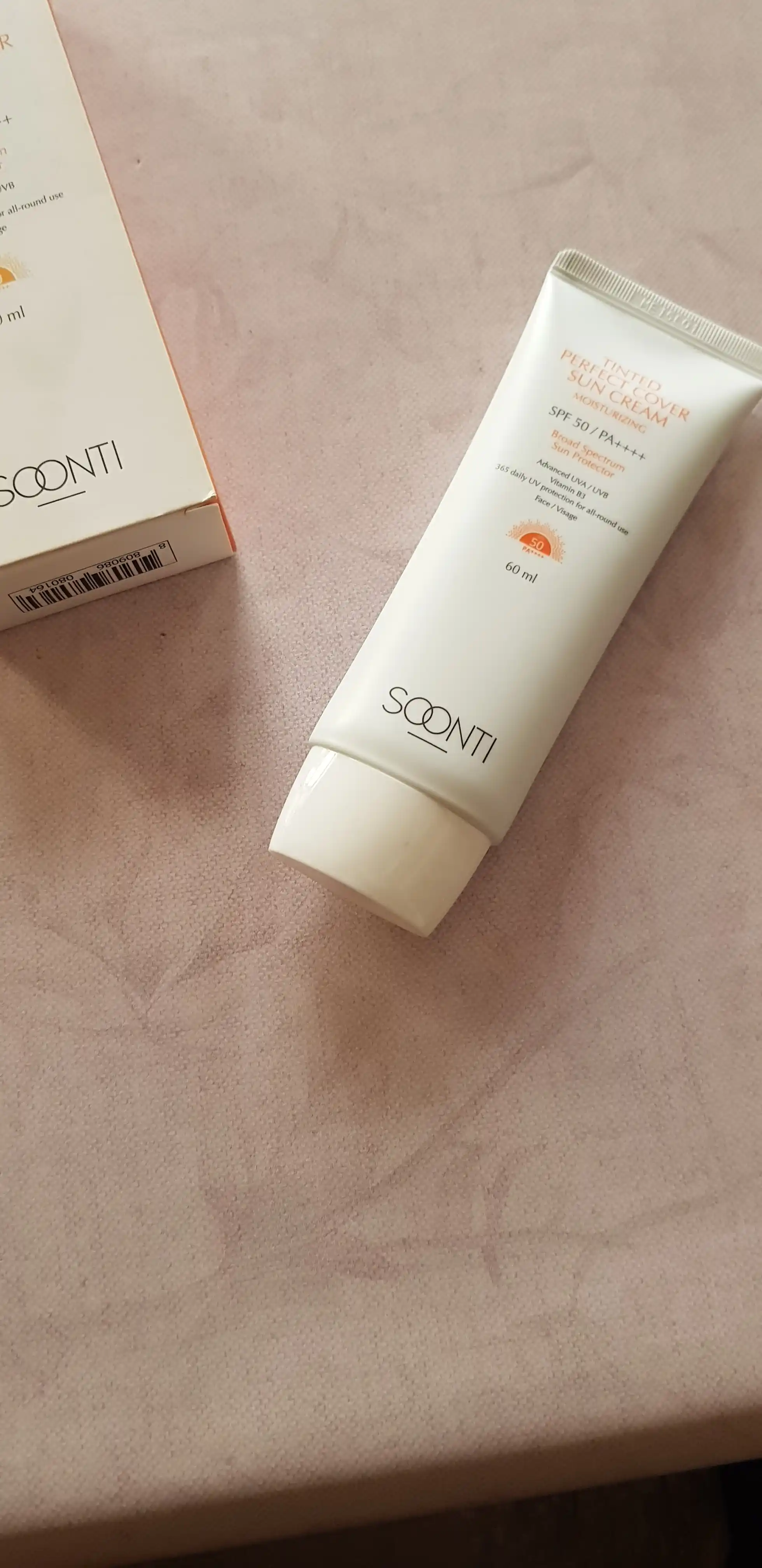 Солнцезащитный крем SOONTI SPF 50+ для лица, увлажняющий уход, 60 мл