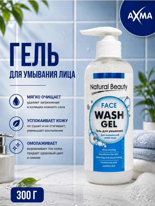 Гель для умывания Natural Beauty Skin Care, 300 г - 