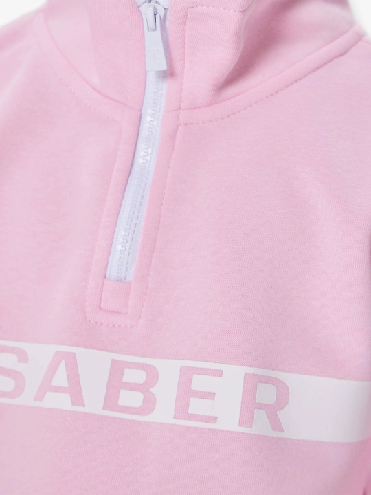 Свитшот для девочек, укороченный, на молнии 7SABER