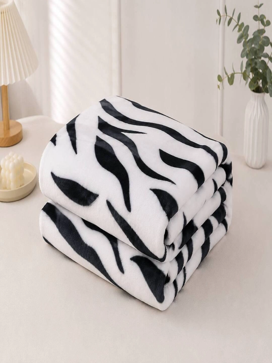 Zebra Uslubi — bir tomonlama pled 200×220 sm