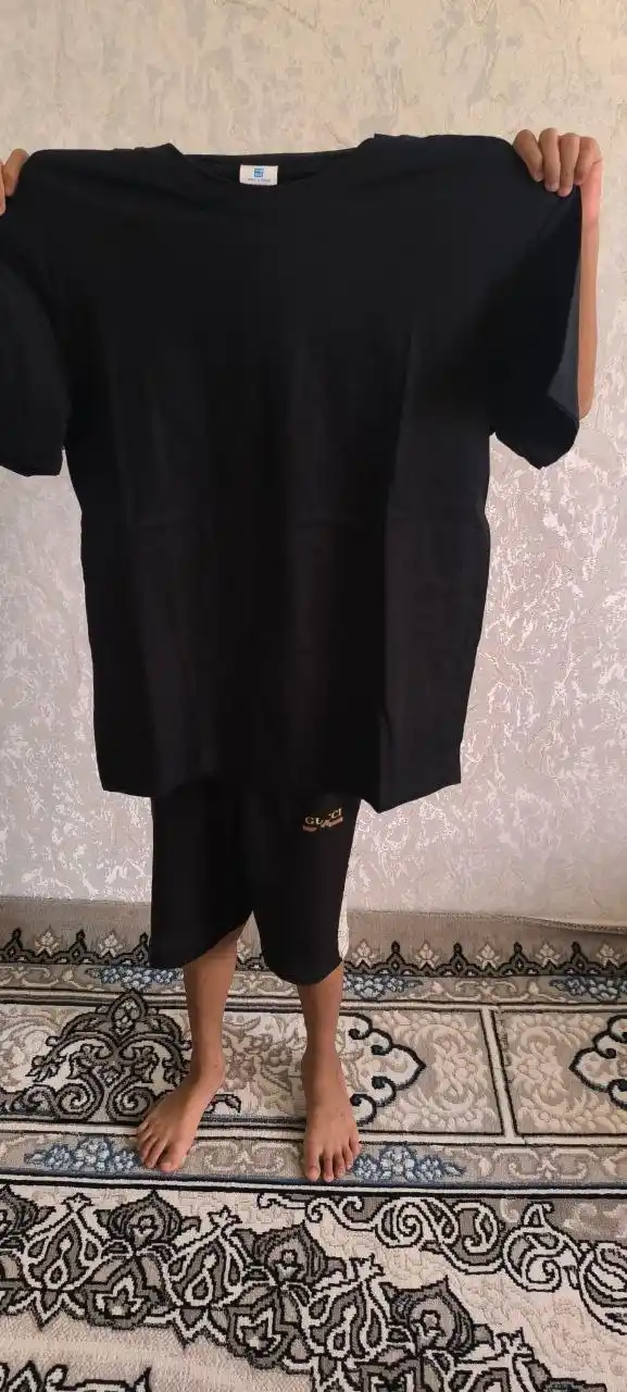 Женская одежда, футболки, 100% хлопок, S–XL, чёрная футболка