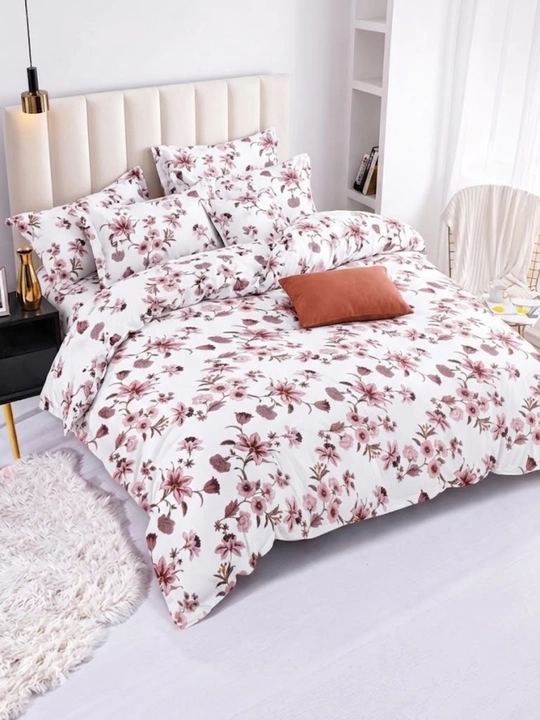 "Vintage Blossom" Yevro atlas choyshablar to‘plami, gul naqshli - 
