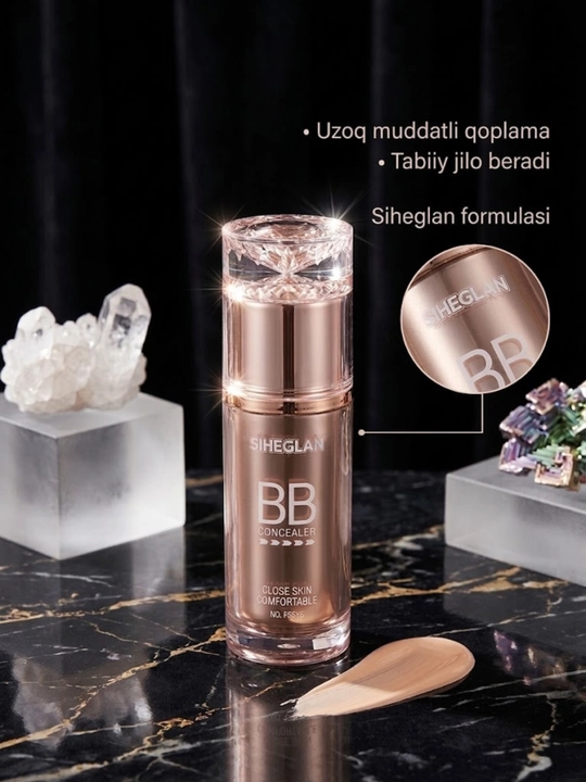 Tonal BB krem SIHEGLAN Close Skin Comfortable yuzdagi nuqsonlarni berkituvchi konsiler 