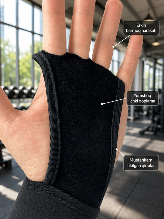 Кистевой бандаж VBOSI для спорта, фитнеса и тяжелой атлетики M–XL
