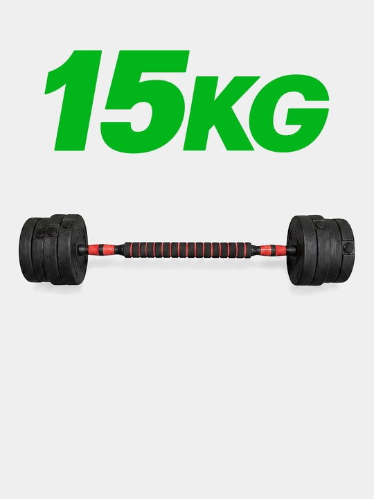 Yig'ma gantellar to plami va shtanga, gantel nabor 15 kg - 30 kg