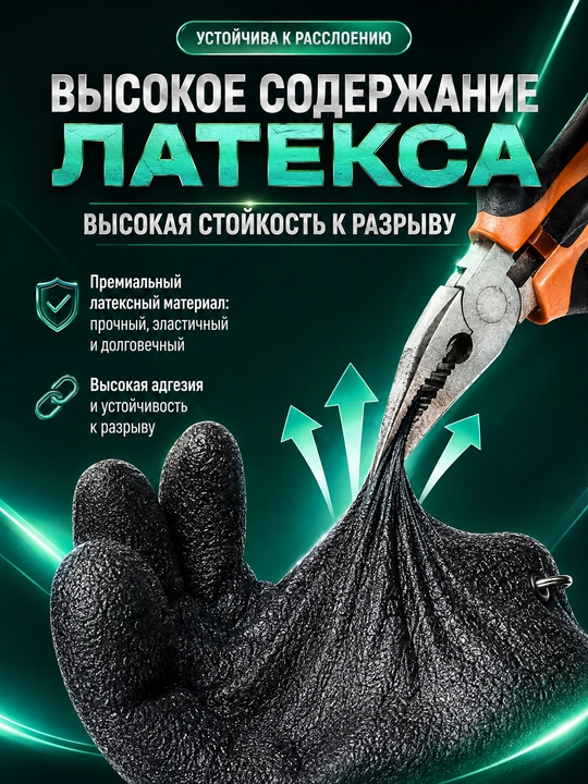 Перчатки обрезиненные для захвата рыбы W-PRO