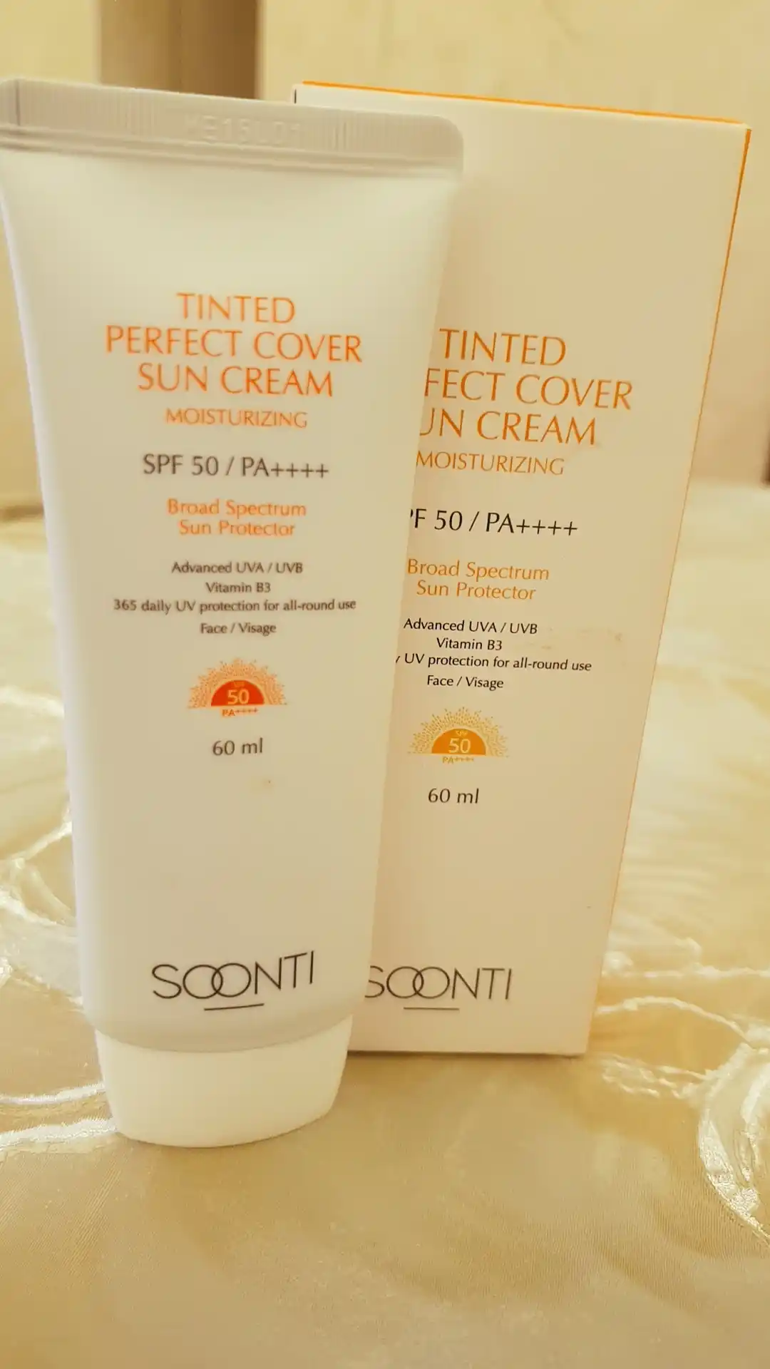 Солнцезащитный крем SOONTI SPF 50+ для лица, увлажняющий уход, 60 мл