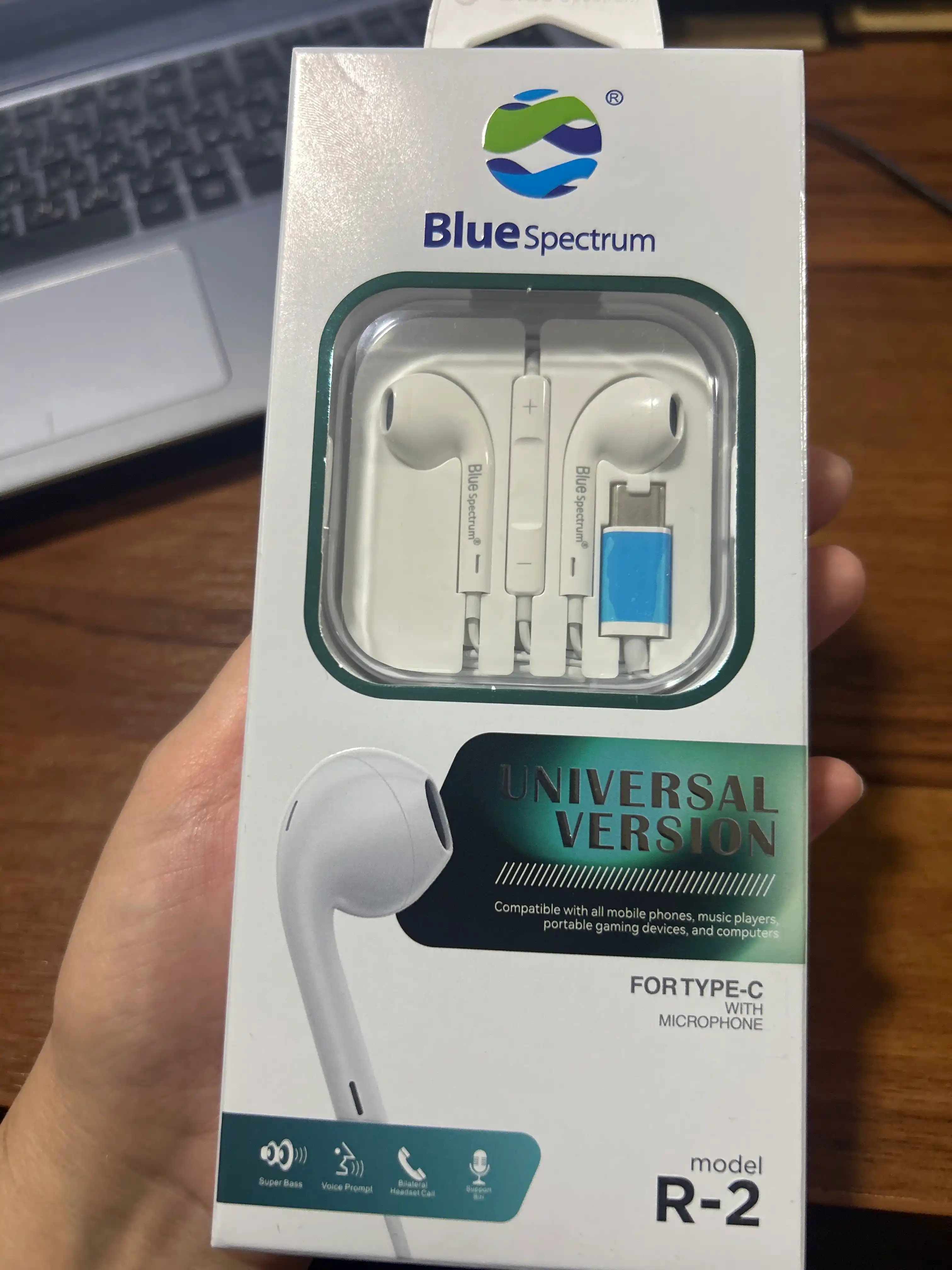 Проводные наушники Blue Spectrum R-2 Type-C с микрофоном и управлением