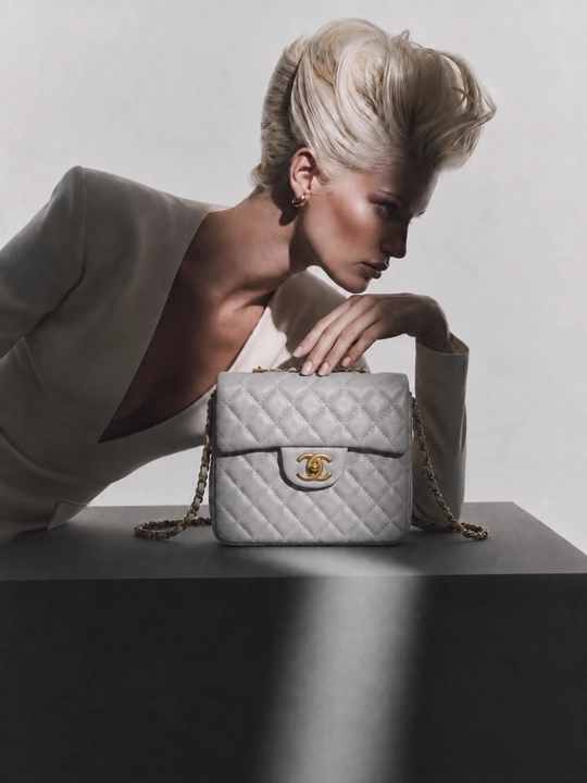 Женская сумка через плечо в стиле Chanel, стеганая модель с цепочкой