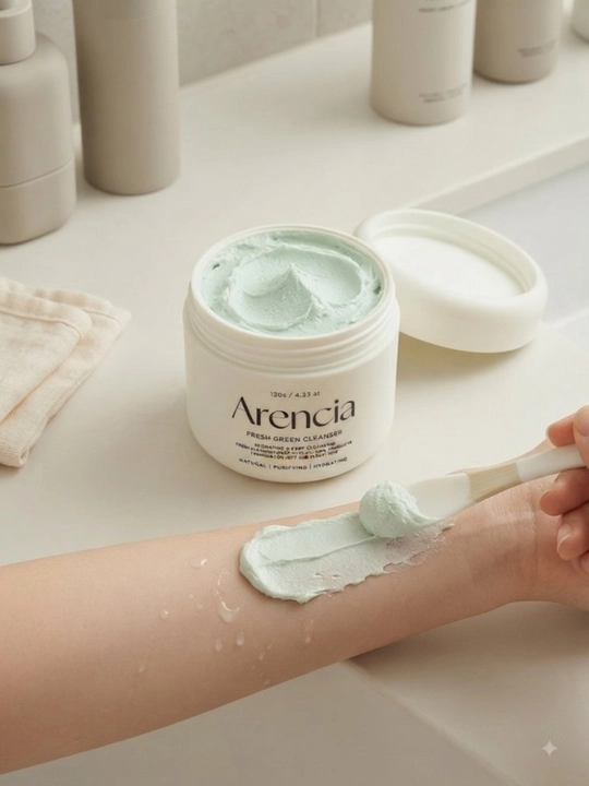 Очищающее средство для умывания лица Arencia Fresh Green Cleanser, бальзам 120 г