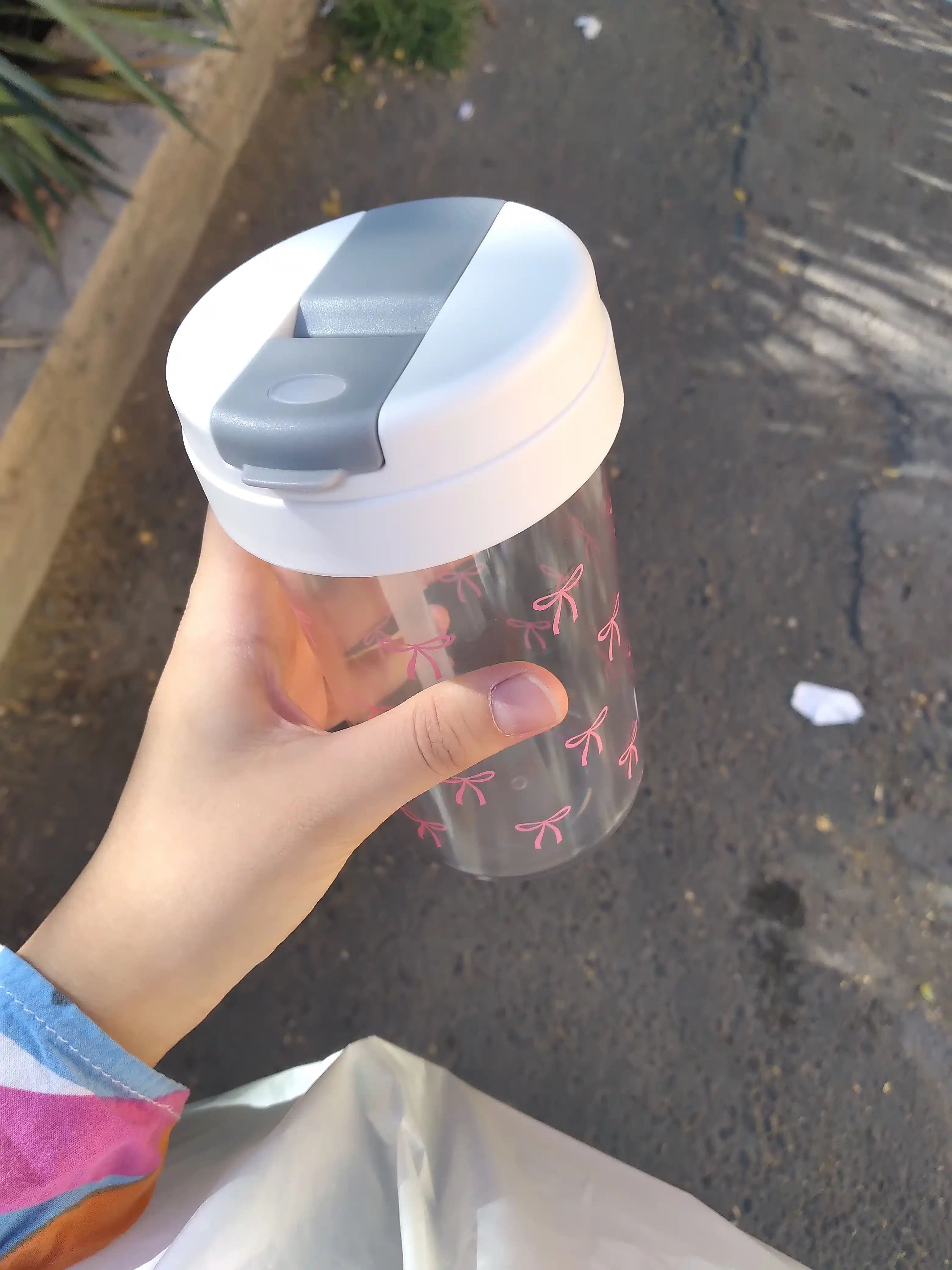 Cute Bow Bottle 420 ml – BPA Free plastik suv idishi