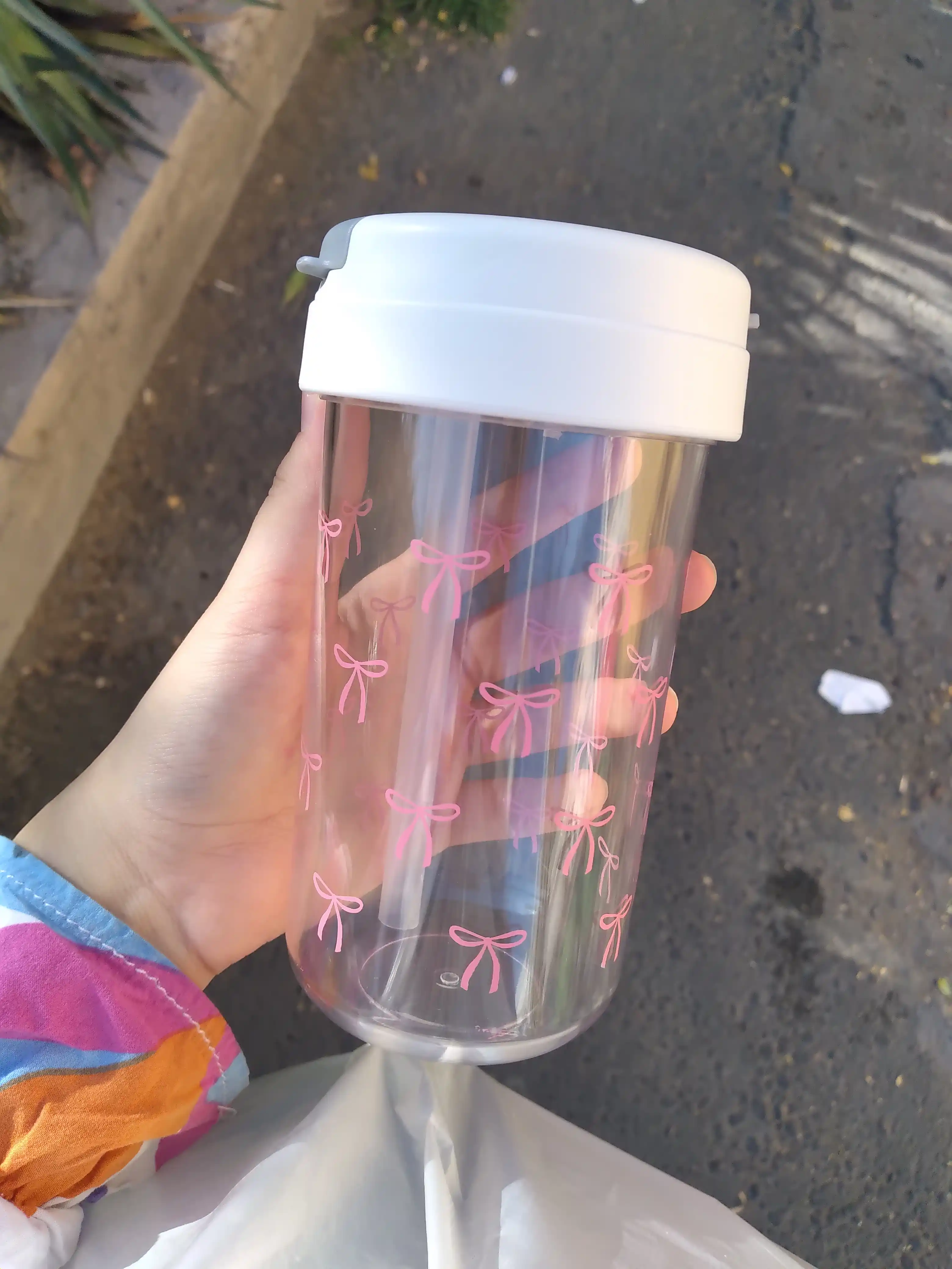 Cute Bow Bottle 420 ml – BPA Free plastik suv idishi
