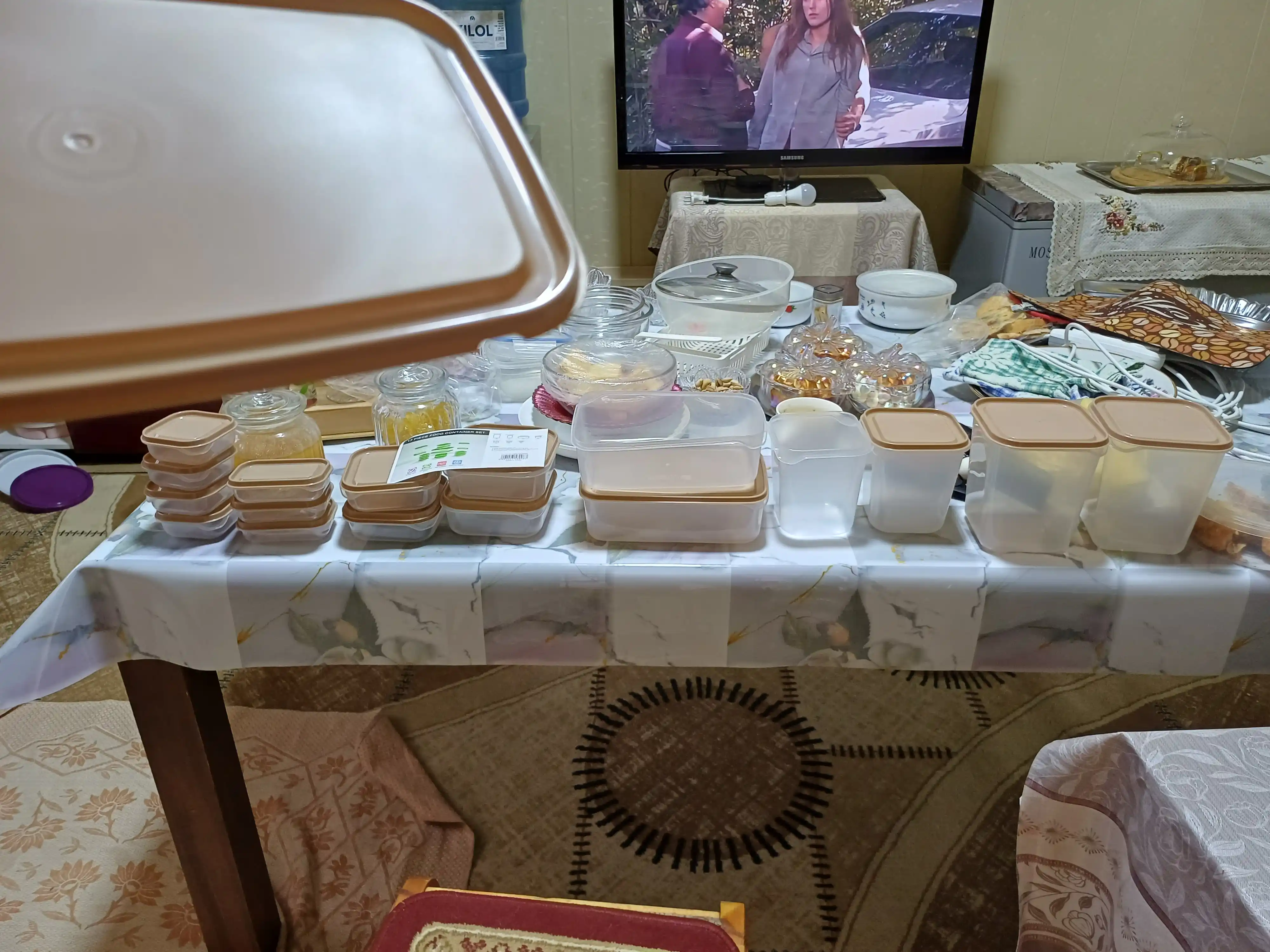 Пластиковые контейнеры для еды и хранения продуктов. Набор 17 штук