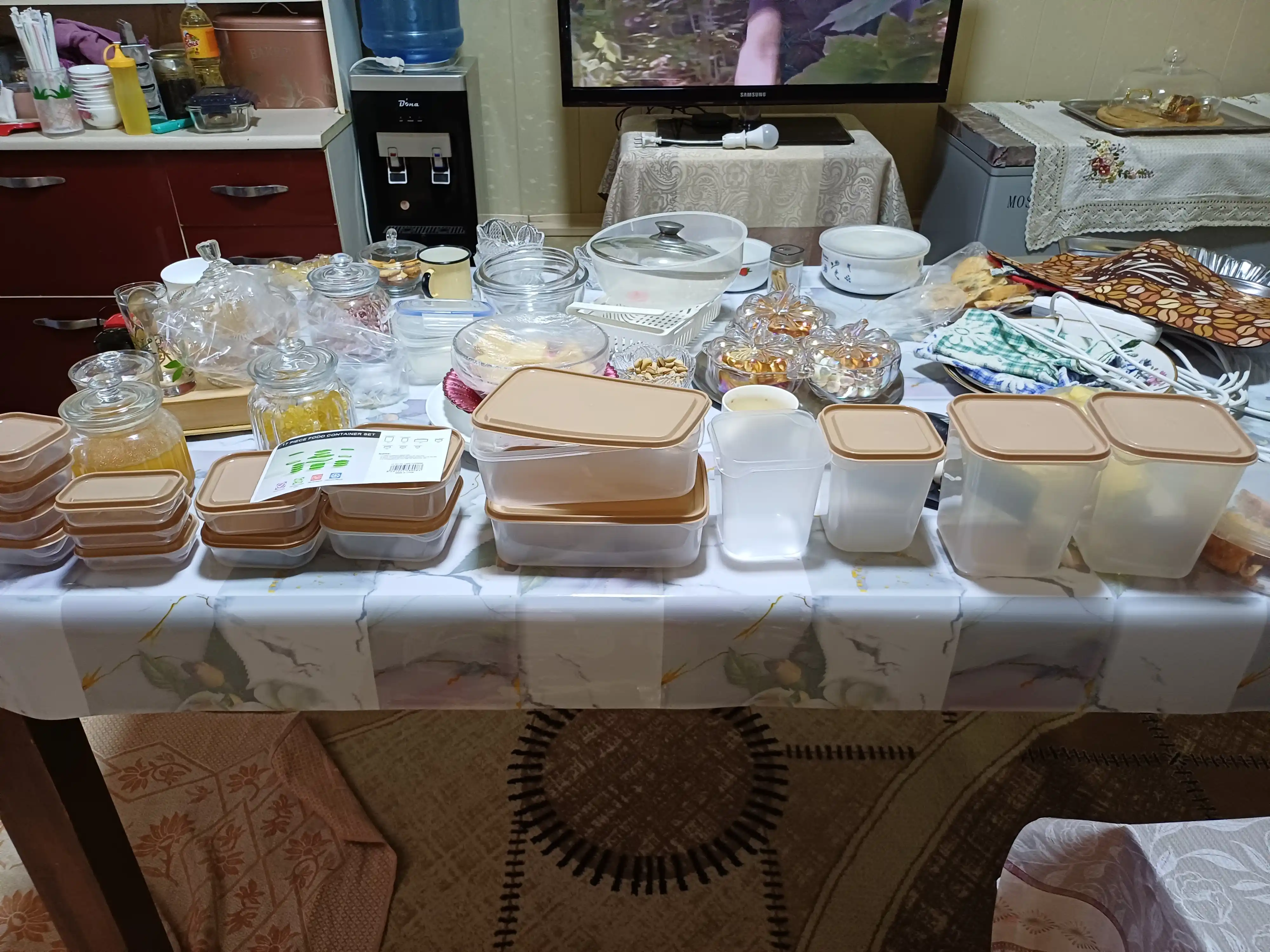 Пластиковые контейнеры для еды и хранения продуктов. Набор 17 штук