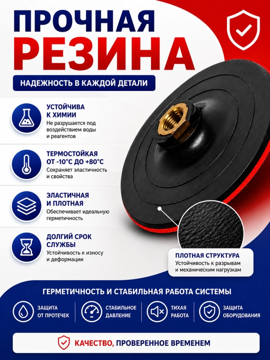 Опорная тарелка для УШМ шлифовальная и полировальная с резьбой