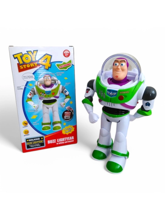 Робот Buzz Lightyear, ходячая игрушка со светом и звуком, для детей 3+
