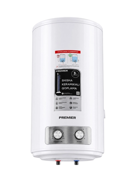 Водонагреватель Premier PRM-100WH05DG, 100 л, 2500 Вт, электрический, дисплей - 