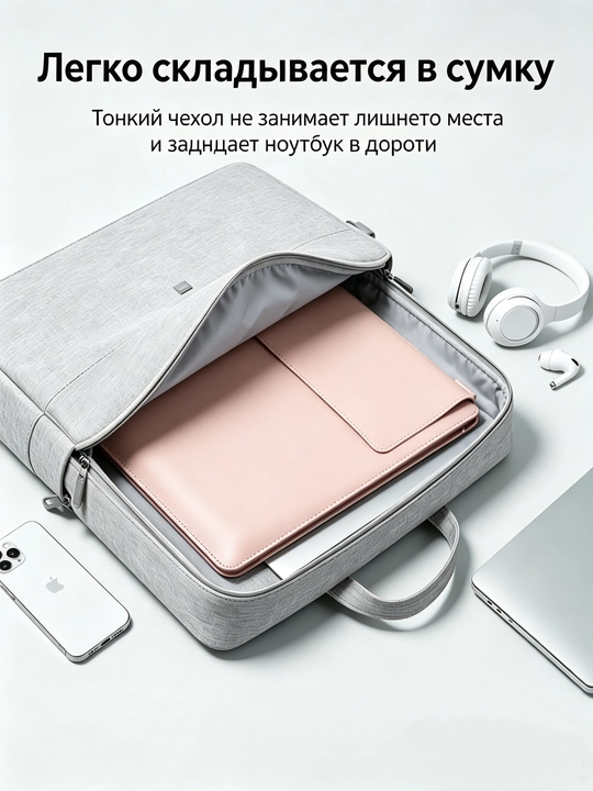 Noutbuk uchun chehol, Macbook uchun sumka, o'lchamlari 12-15,6 dyuym