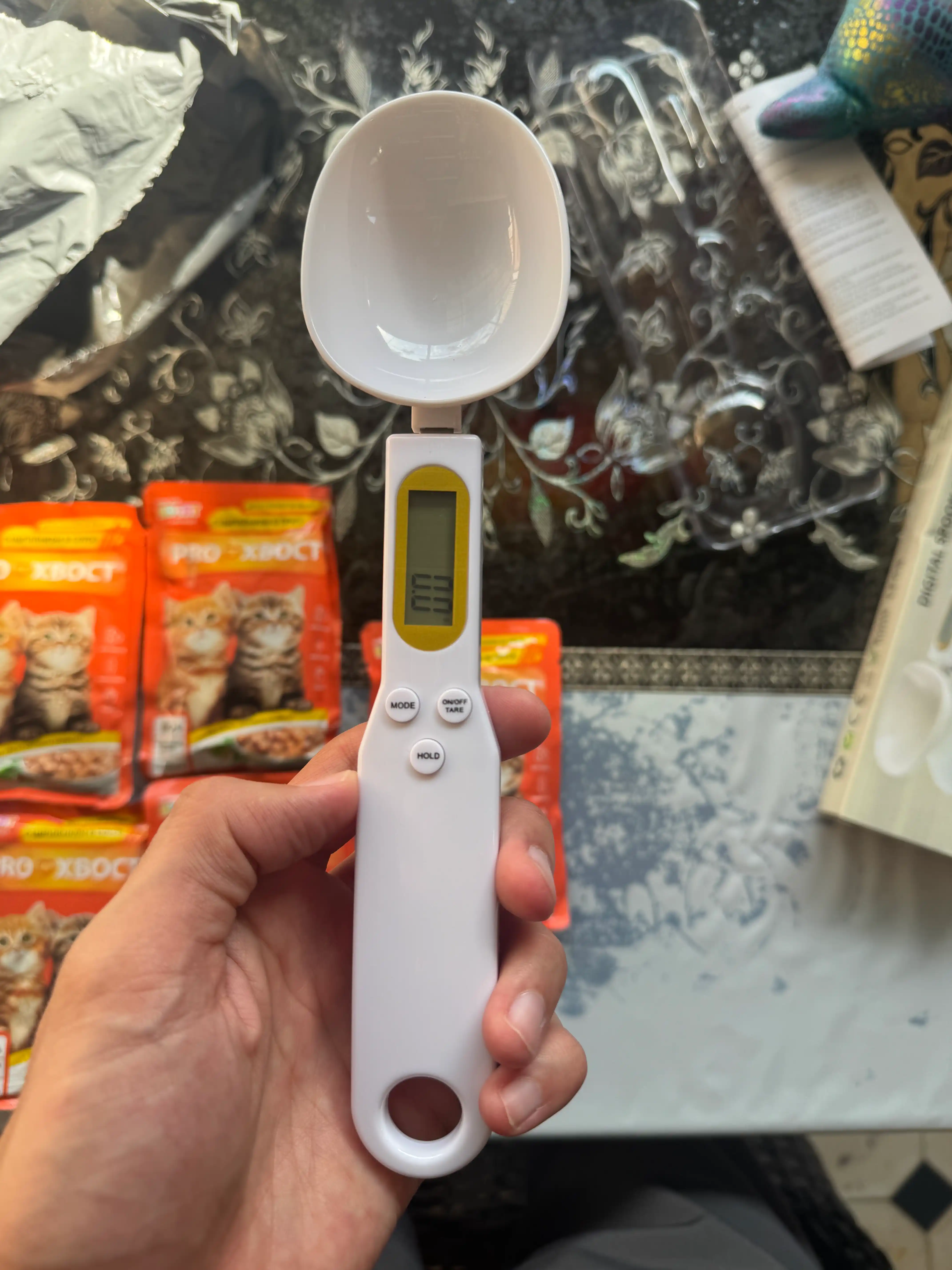 Кухонные электронные весы ложка, мерная ложка-весы для продуктов 500г/0.1г
