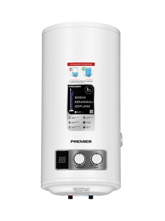 Водонагреватель Premier PRM-100WH05DG, 100 л, 2500 Вт, электрический, белый - 