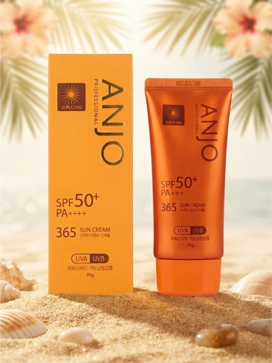 Anjo Professional 365 Sun Cream SPF 50+ PA+++ quyoshdan himoyalovchi kremi, 70 g