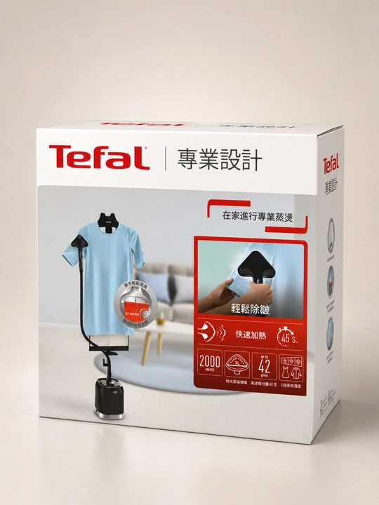 Tefal kiyimlar uchun vertikal bug‘lagich, polga qo‘yiladigan, 2000 Vt, 4 l bak