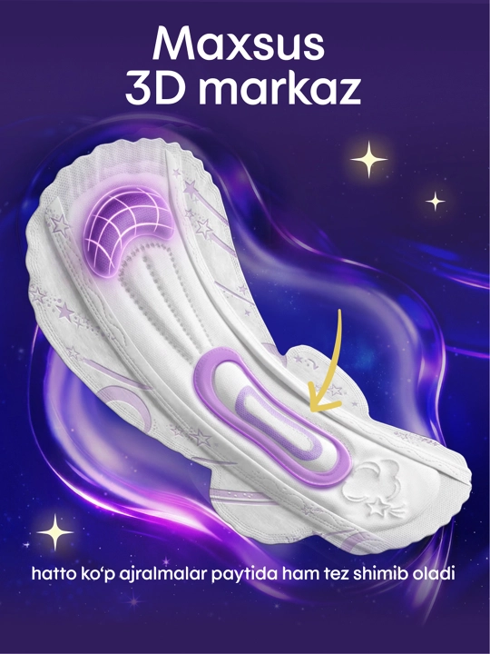 Kotex Extra Protect tungi prokladkalari, 5 dona