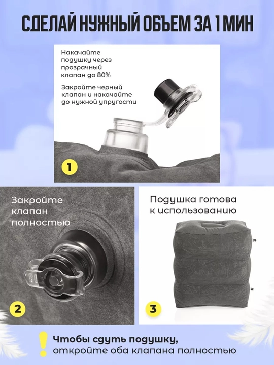 Надувная подставка для ног, подушка для ног в авто