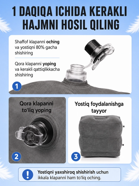 Надувная подставка для ног, подушка для ног в авто