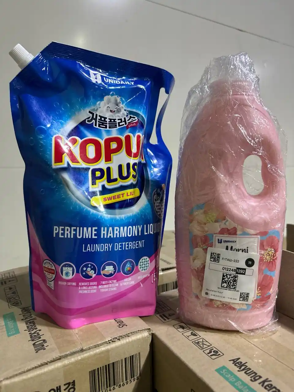 Kir yuvish uchun konditsioner Morni Flora, Kopum Plus