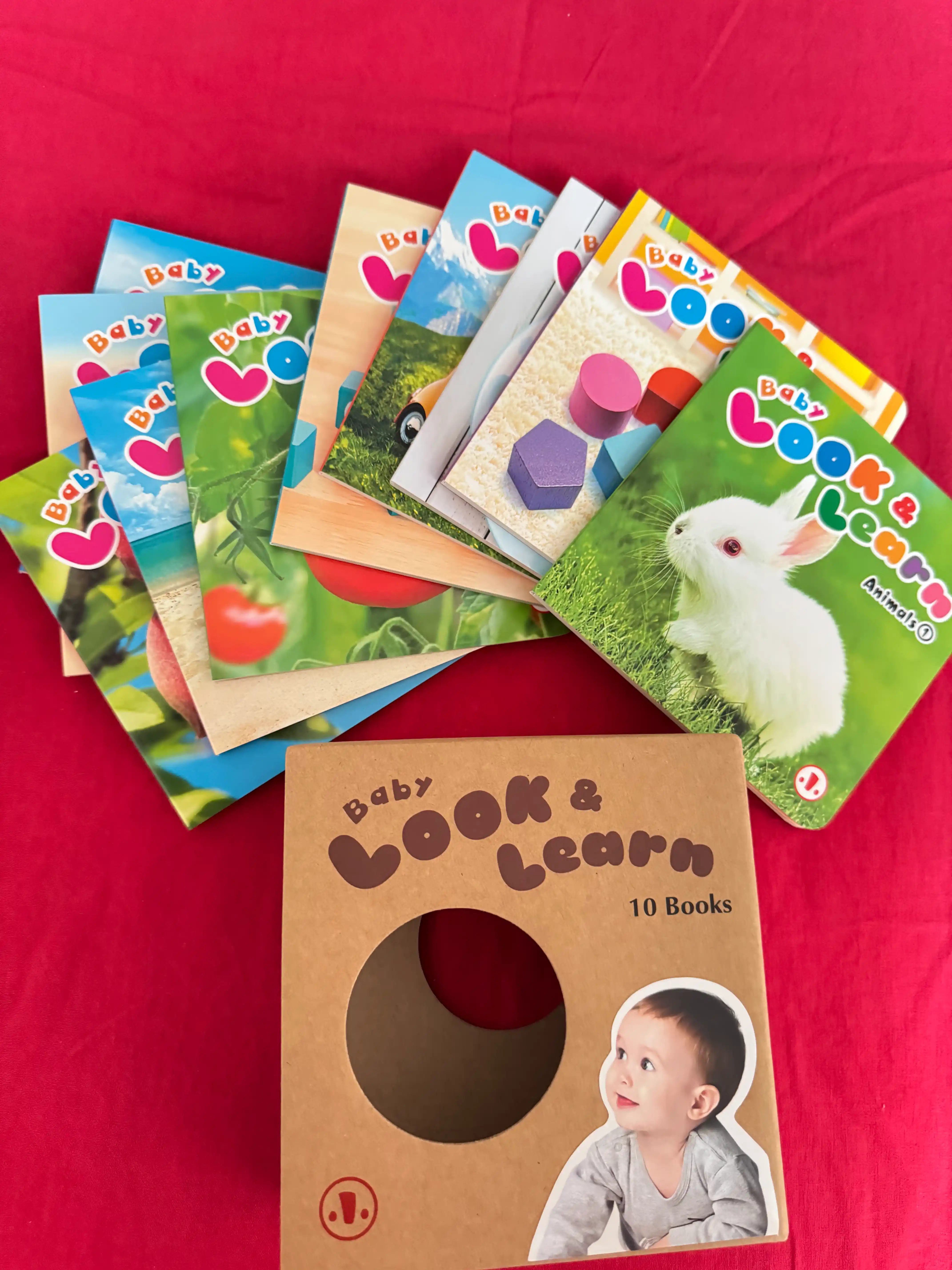 Baby Look and Learn 10 развивающих толстых книг для малышей
