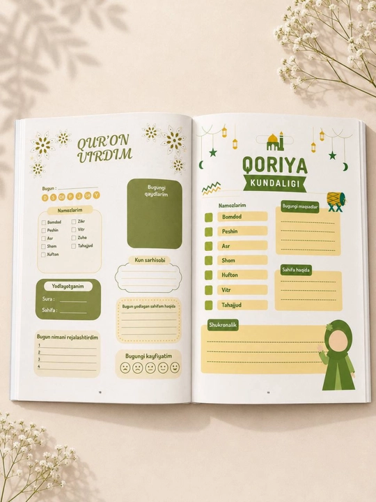 Binafsha shu’lasi, 1–2 qismlar, Qoshimchasiga qoriya kundaligi  muallif: Usoma Muslim