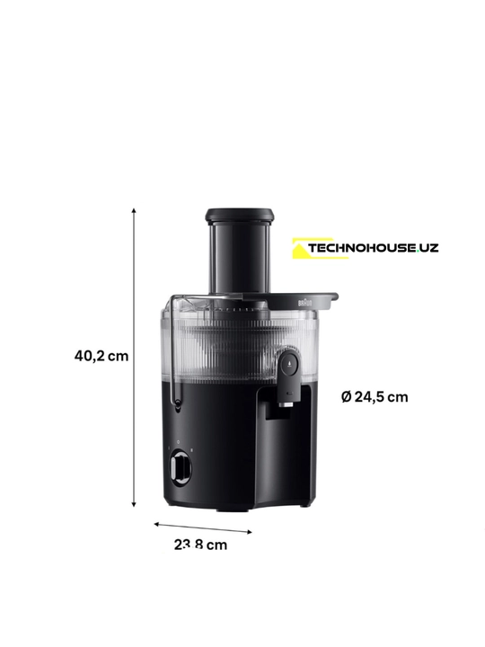 Sharbat chiqargich Braun MultiJuice 5 Spin SJ5000 sharbat siqqichi, qora
