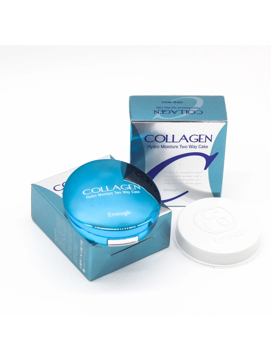 Enough Collagen Hydro Moisture Two Way Cake kollagen bilan boyitilgan pudra