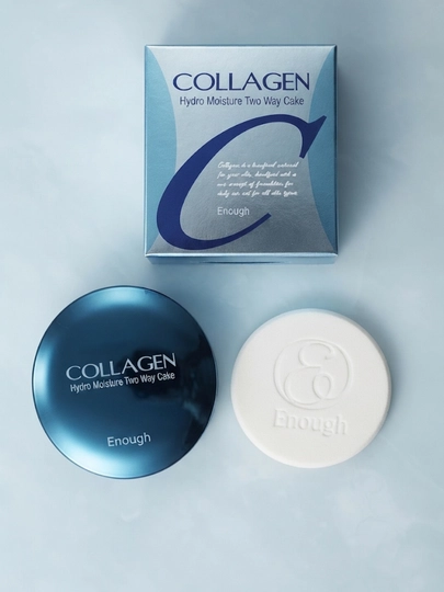 Увлажняющая компактная пудра с коллагеном Enough Collagen Hydro Moisture Two Way Cake - 