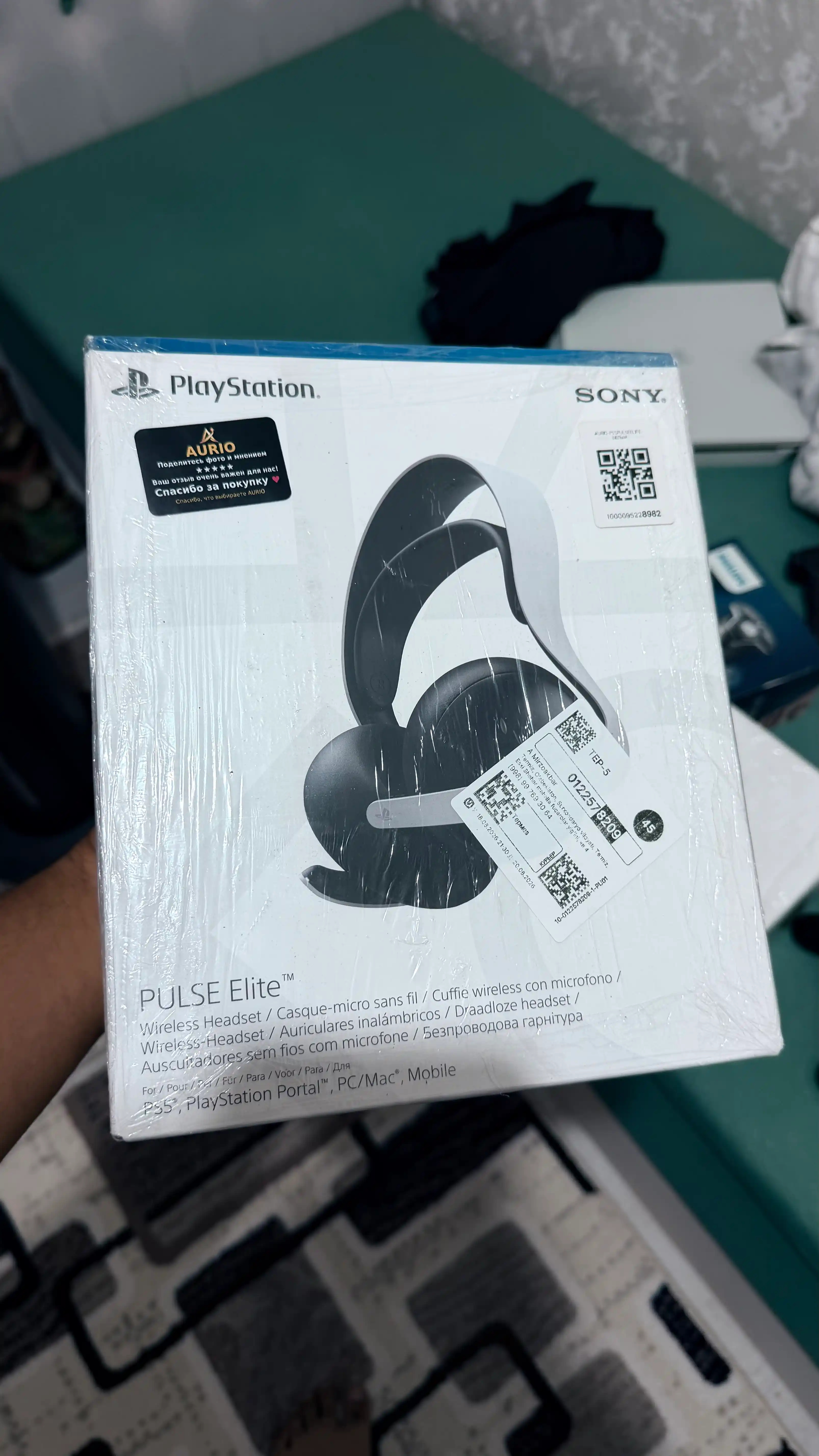 Simsiz naushnik PULSE Elite PS5 ПК Mac gaming garnitura mikrofonli 3D ovoz
