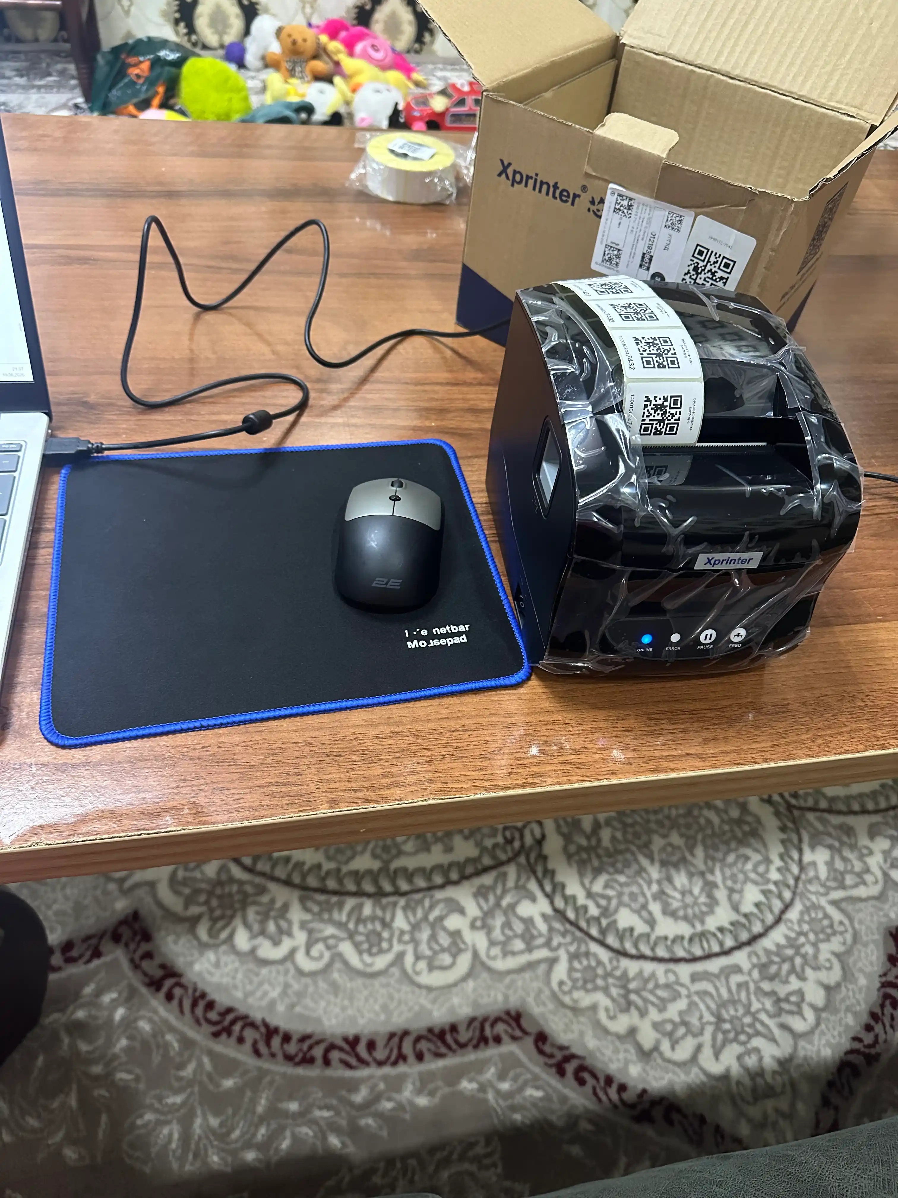 Termal yorliq va cheklar printeri Xprinter XP-365B, 80 mm, 127 mm/s USB