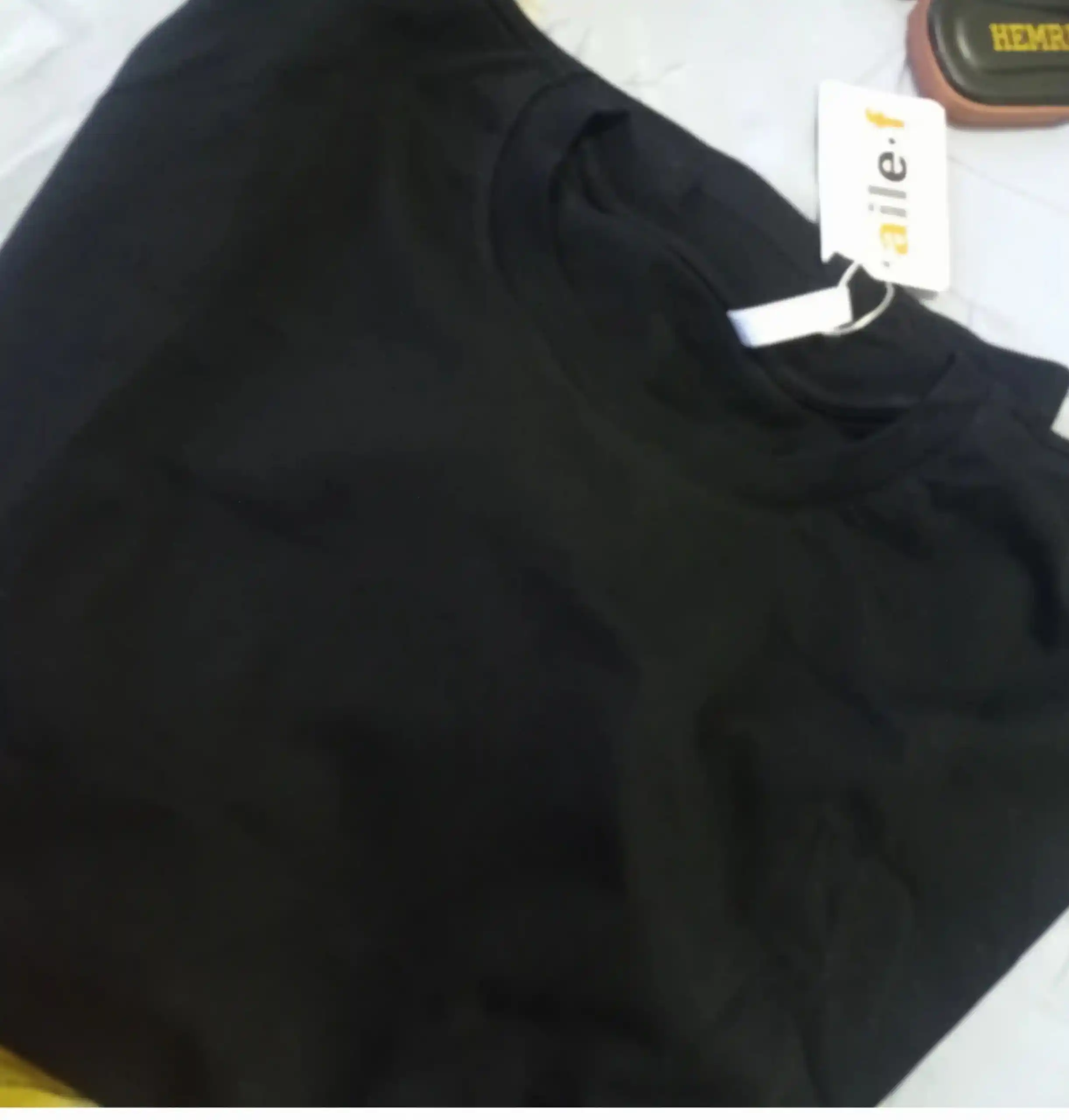 Женская одежда, футболки, 100% хлопок, S–XL, чёрная футболка
