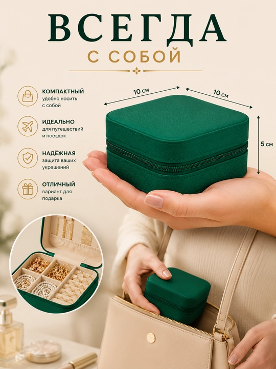 Шкатулка для хранения украшений и колец