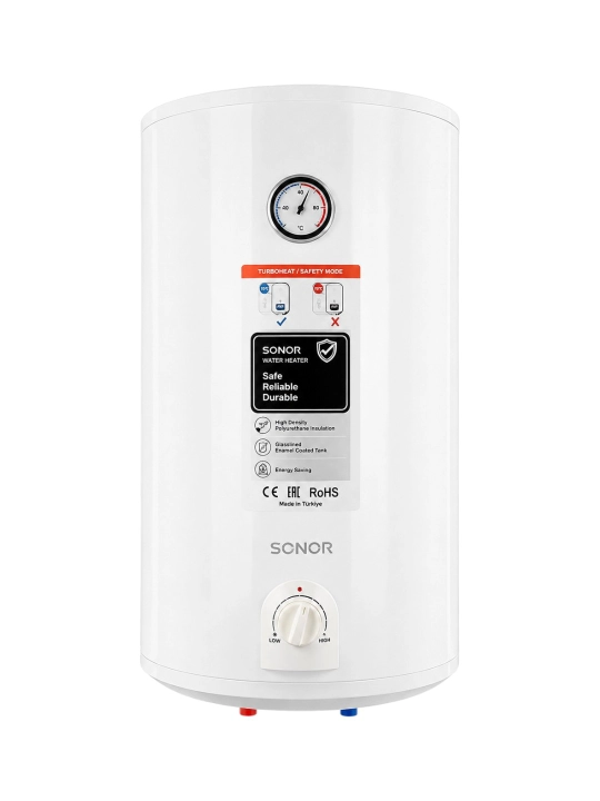 Водонагреватель Sonor SNR-V100WH03ME, 100 л, 2000 Вт, электрический, белый - 