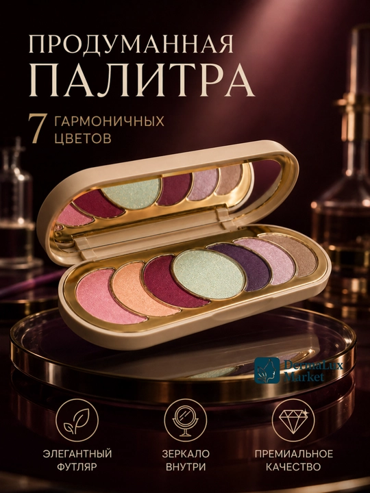 Ko‘z makiyaji uchun Rare Beauty paletkasi, Give Yourself Grace, mat va shimmer ranglar - 