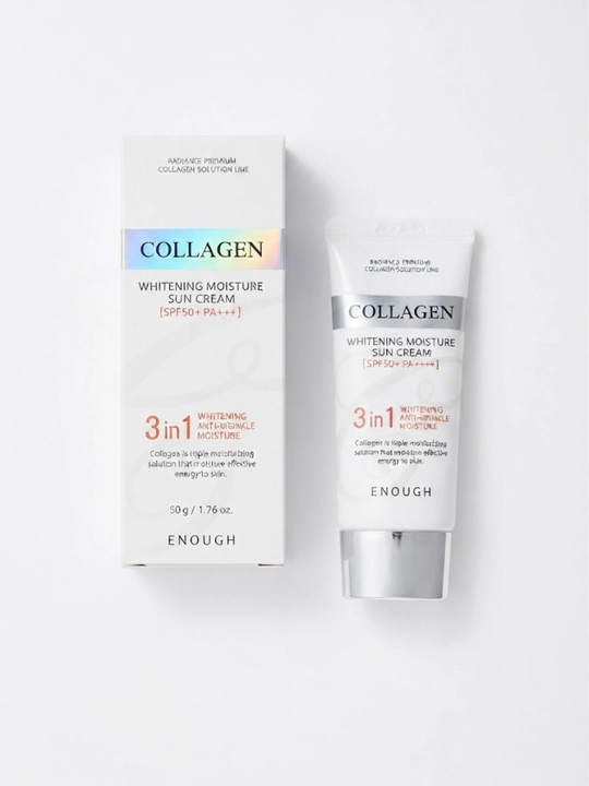 Enough Collagen Whitening Moisture Sun Cream SPF 50+ PA++++ 50 g kollagenli quyosh kremi