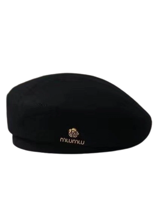 Ayollar va qizlar uchun beret, qishki qalin qalpoq, dumaloq to‘qilgan, ikki qavat, klassik