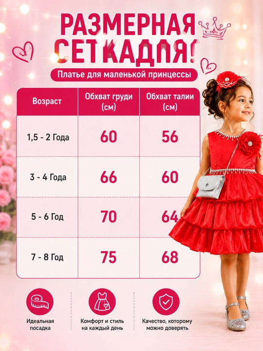 Нарядное платье для девочки, детский сарафан