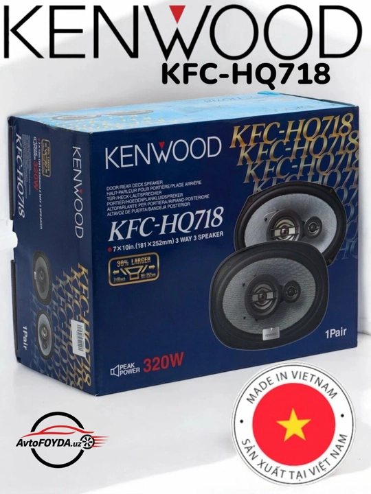 Avtomobilar uchun kolonka HQ 718 model Bass, 2 dona