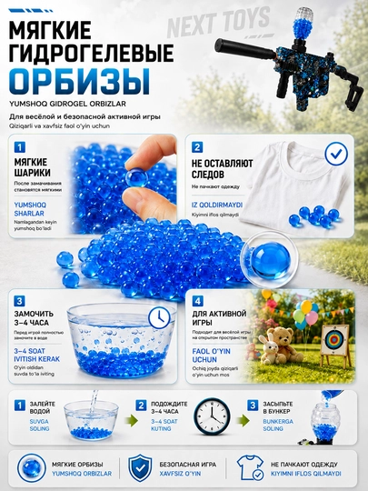 Орбизный автомат P90 M416 Vector, игрушечный пистолет для детей